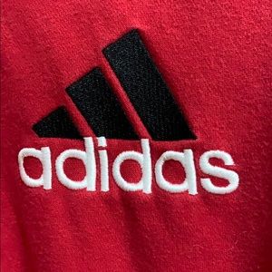 Vintage red adidas crew neck